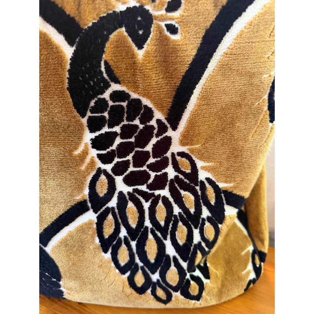 Glenda Gies Velvet Tapestry Bird Tote Bag - Picture 2 of 4